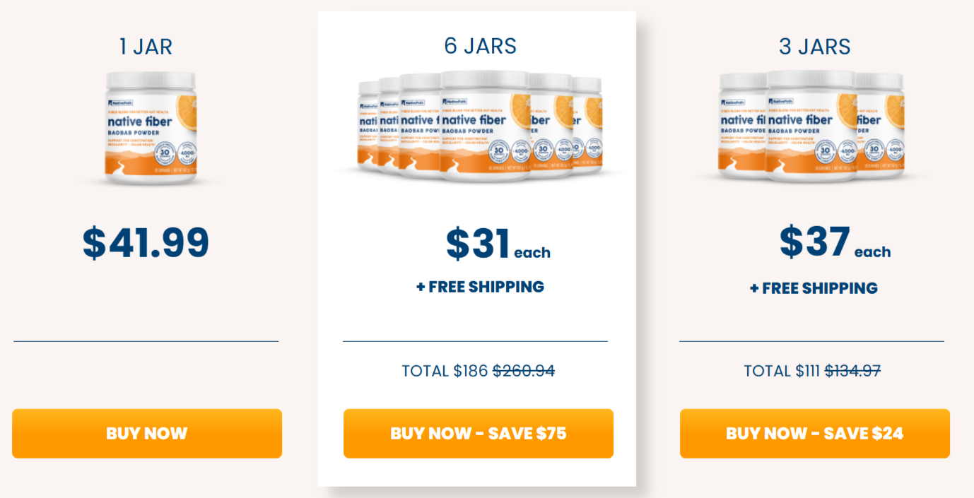 Fiber Baobab Powder Pricing