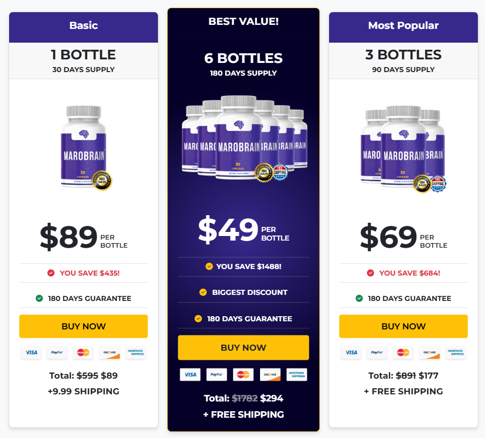 MaroBrain Price Details