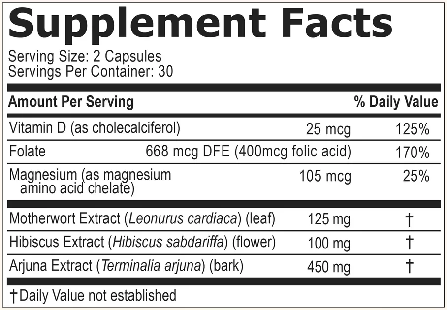 Prociva Supplement Facts
